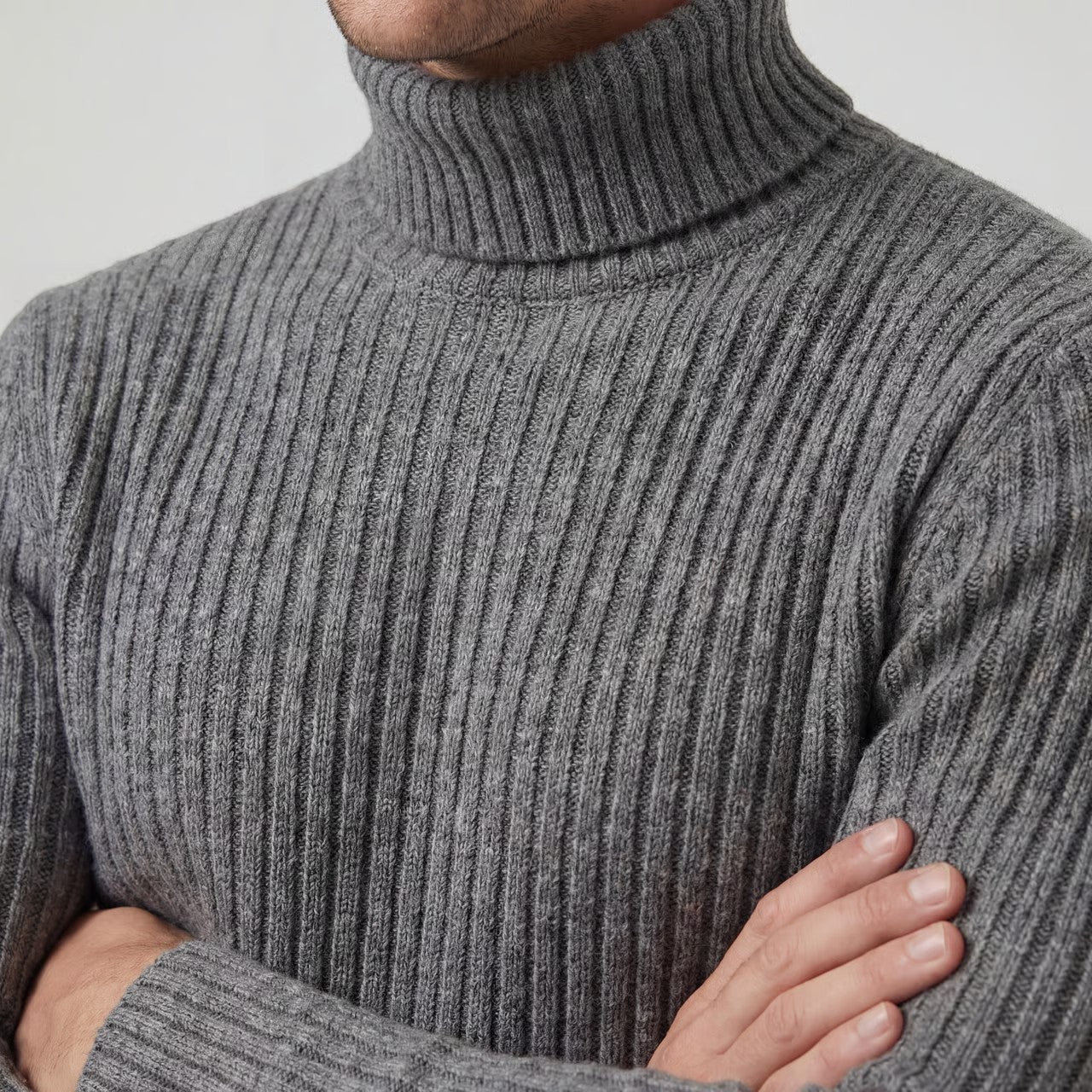 Lucien | Men’s Slim Fit Wool Blend Turtleneck Sweater