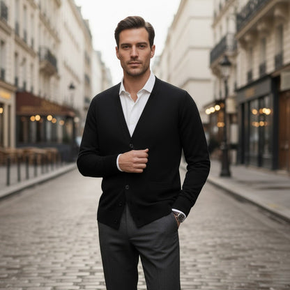 Alton | Men’s Slim Fit Cotton Button Cardigan