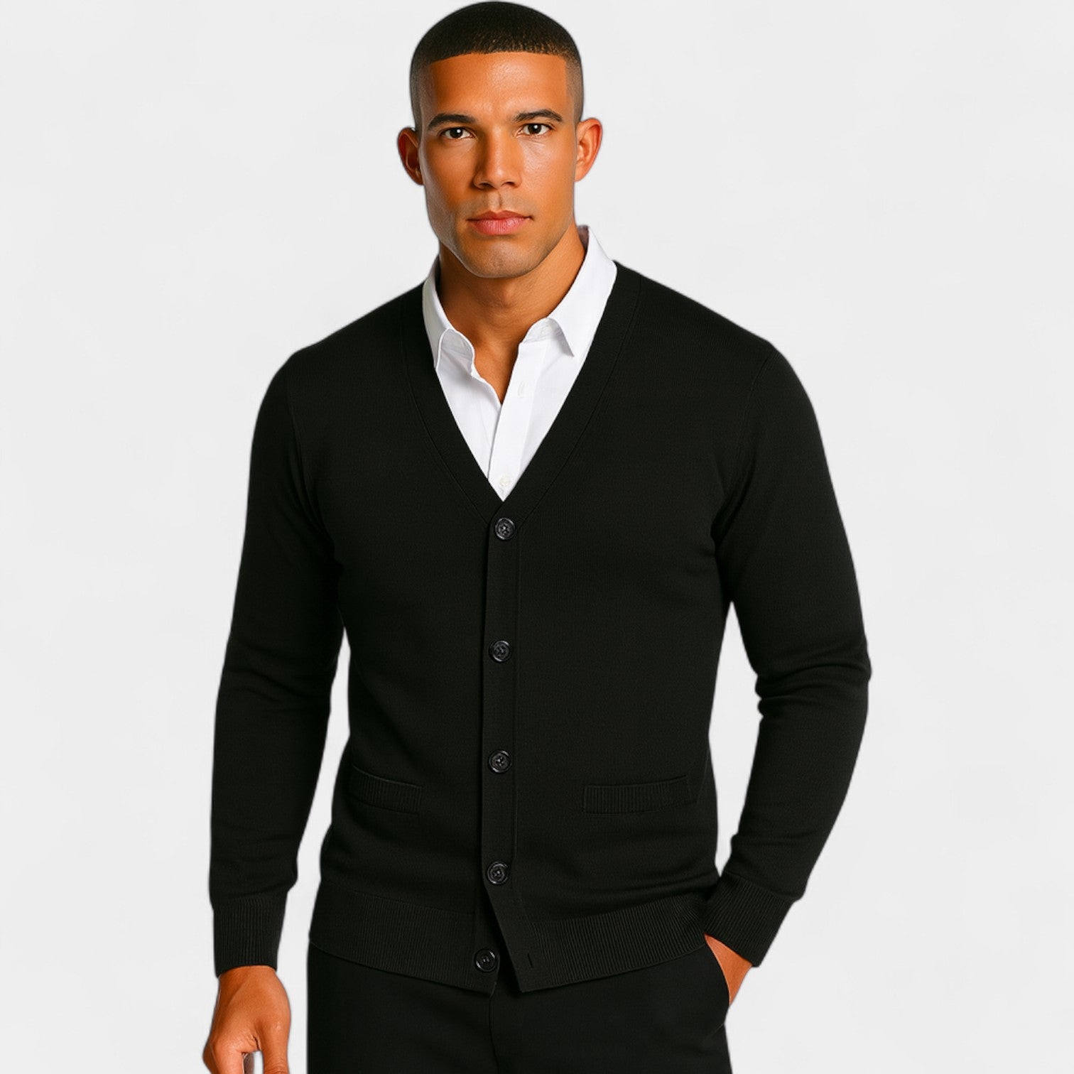 Alton | Men’s Slim Fit Cotton Button Cardigan