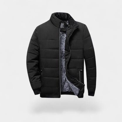 Arden | Men’s Quilted Winter Jacket with Fur-Lined High Collar