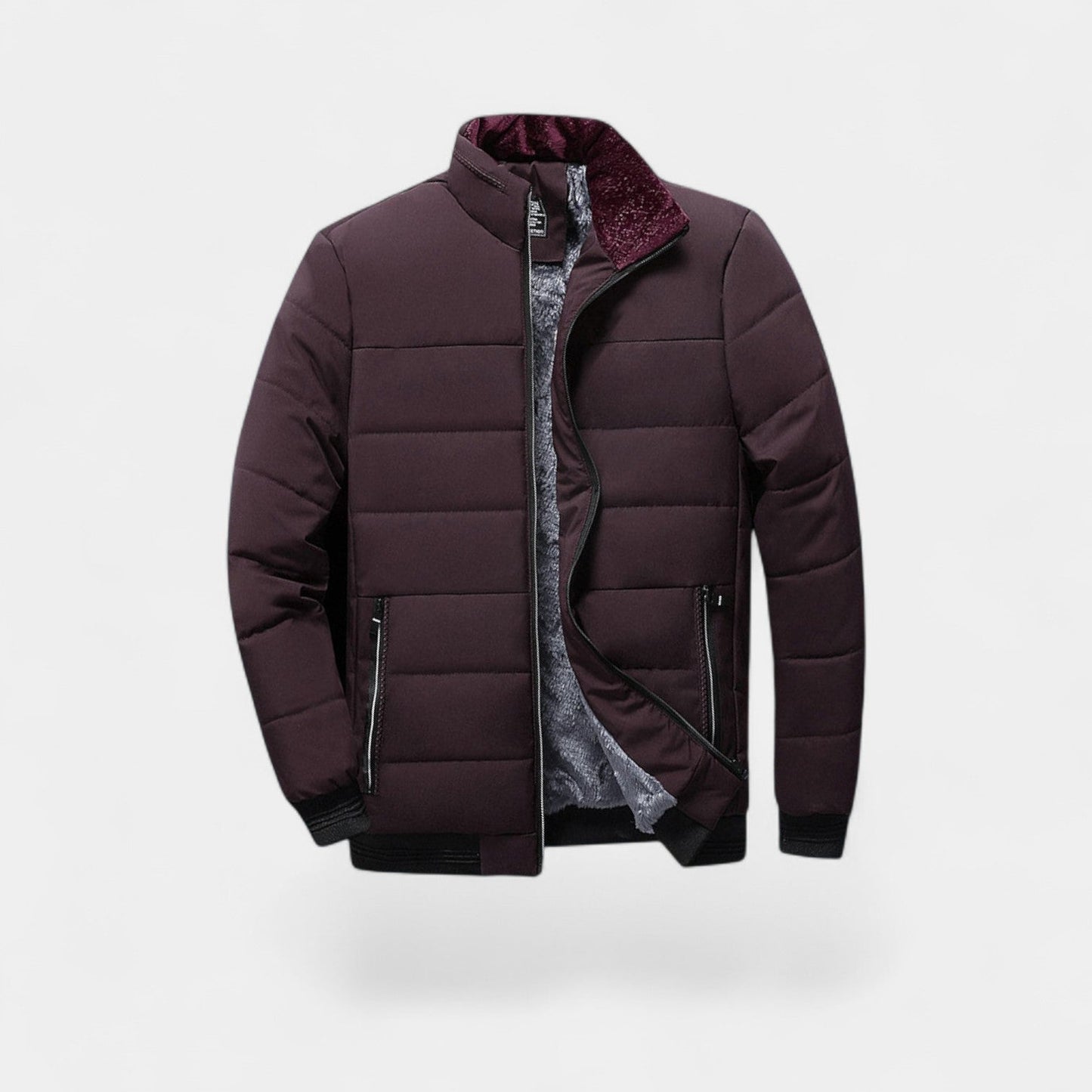 Arden | Men’s Quilted Winter Jacket with Fur-Lined High Collar