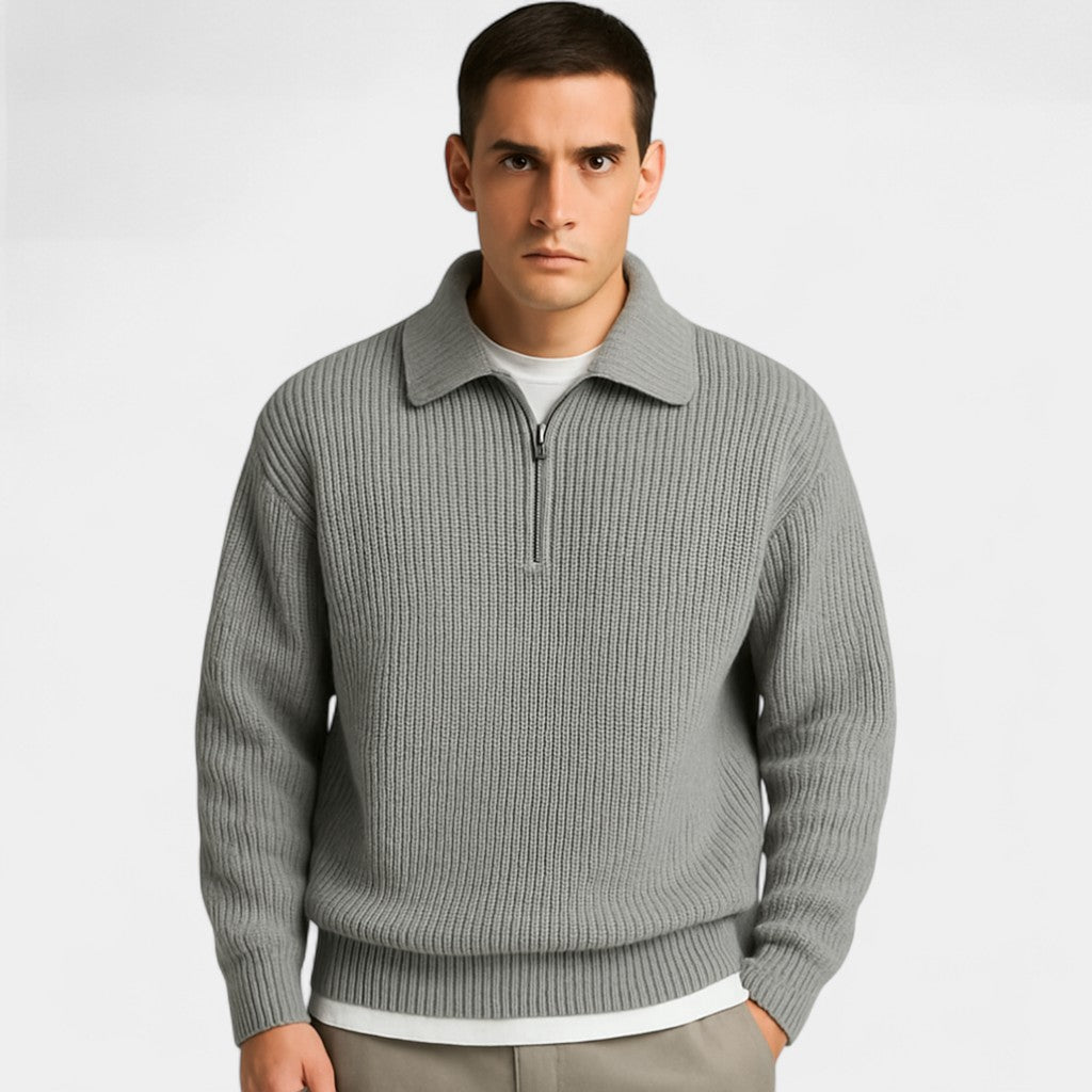 Caspian | Men’s Half-Zip Knit Sweater