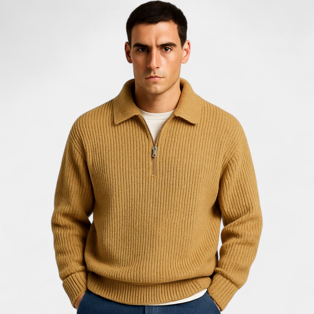 Caspian | Men’s Half-Zip Knit Sweater