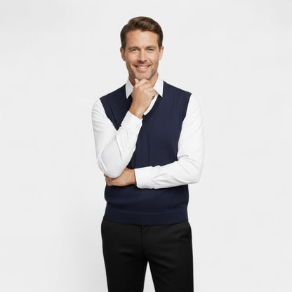 Eldric | Men’s Cotton Sleeveless Knit Vest