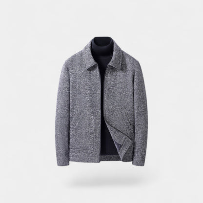 Lorenzo | Men’s Wool Blend High Collar Overcoat