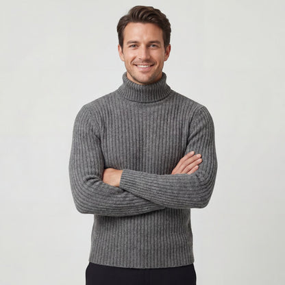 Lucien | Men’s Slim Fit Wool Blend Turtleneck Sweater
