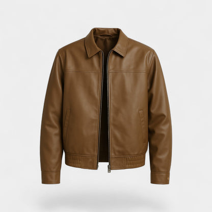 Riche Cote | Men’s Slim Fit PU Leather Coat