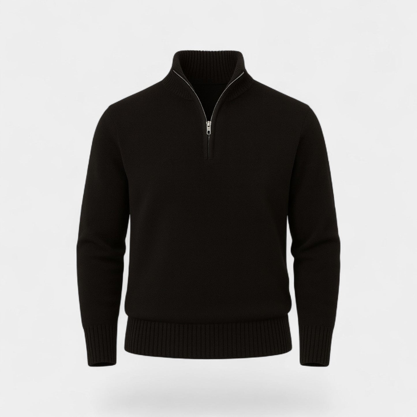 Velmont | Men’s Thermal Cotton Blend Quarter-Zip Sweater